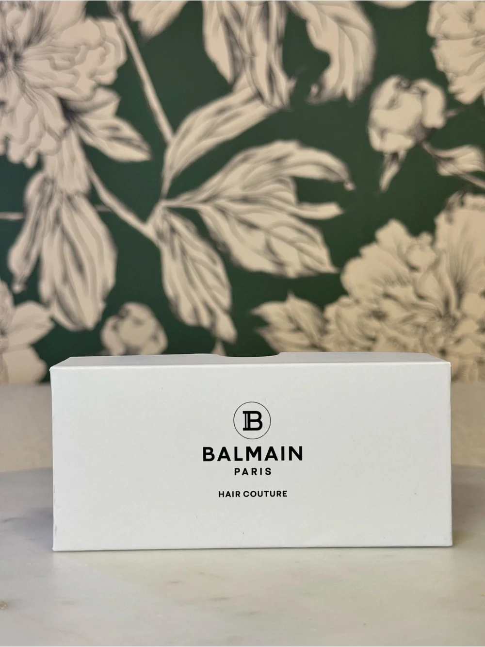 Balmain Black Hair Barrette with Gold B Emblem NIB